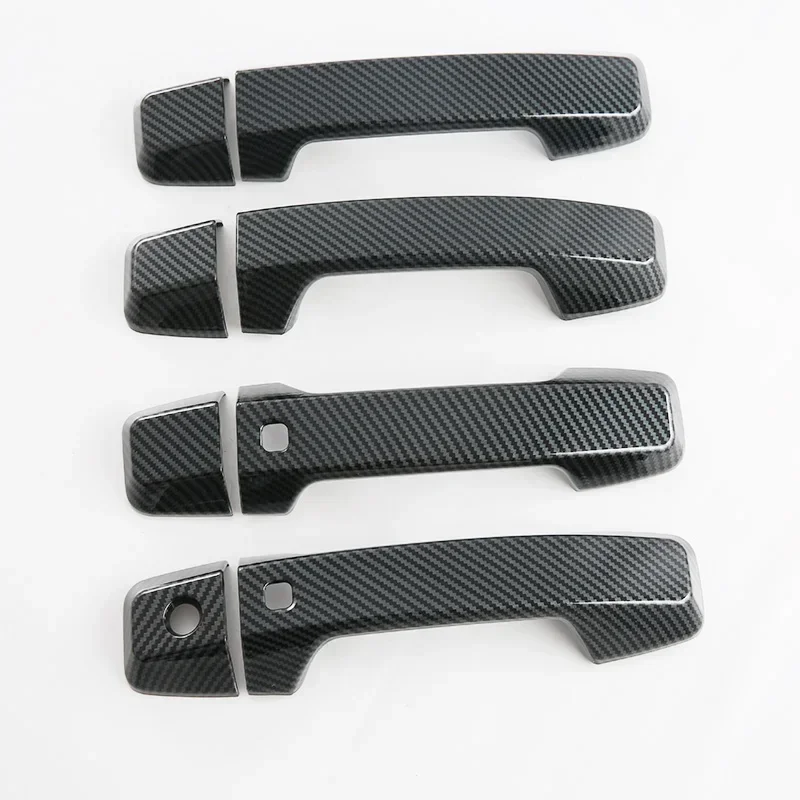 Для Mitsubishi Triton L200 2023 2024 АБС-пластик карбоновая дверная ручка чаша крышка накладка