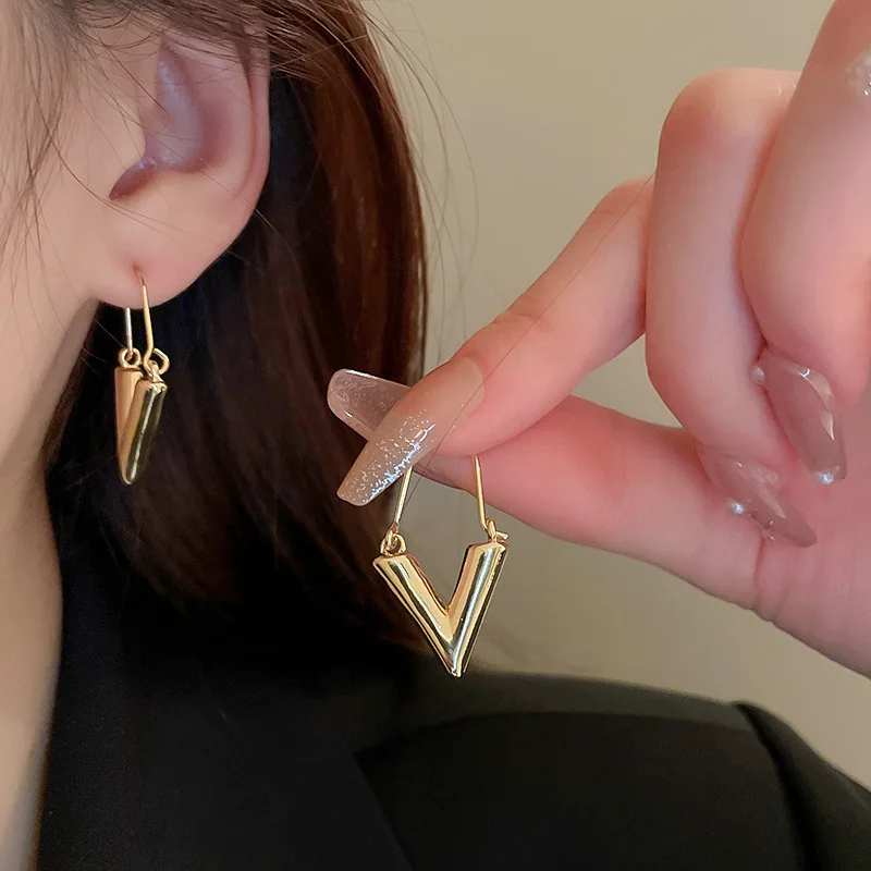 Круглые серьги-кольца из цинкового сплава e057