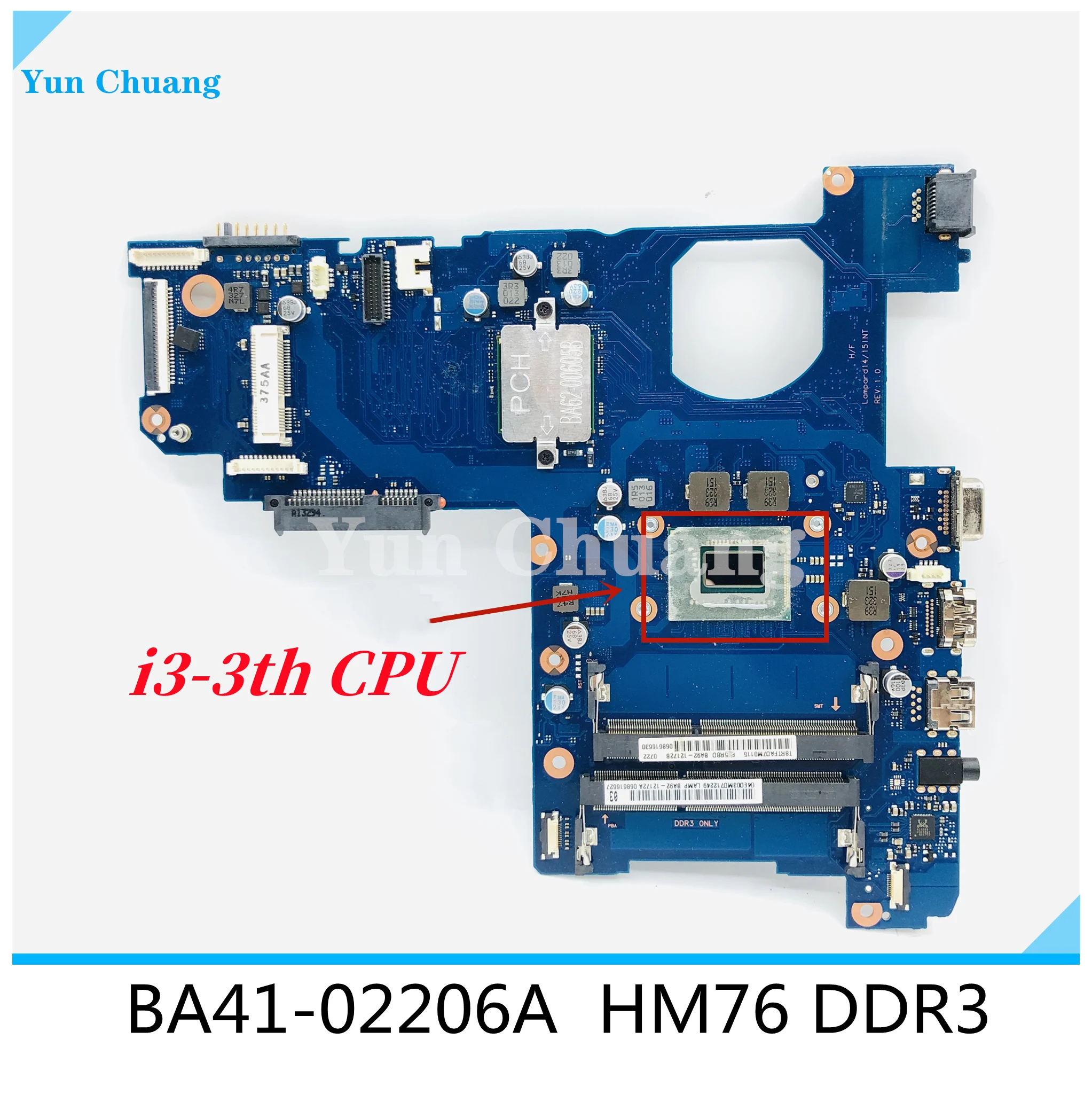 BA41-02206A материнская плата для samsung NP270 NP270E5E NP300E5E NP270E4E NP300E4E ноутбука с i3 ЦП HM76 DDR3 |