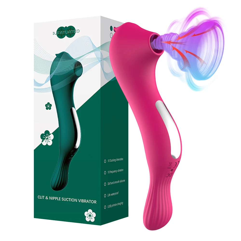 

Sucking Vibrator for Women 10 Speeds Vibration Female Nipple Clit Sucker Blowjob G Spot Clitoris Stimulation Sex Toys for Adults