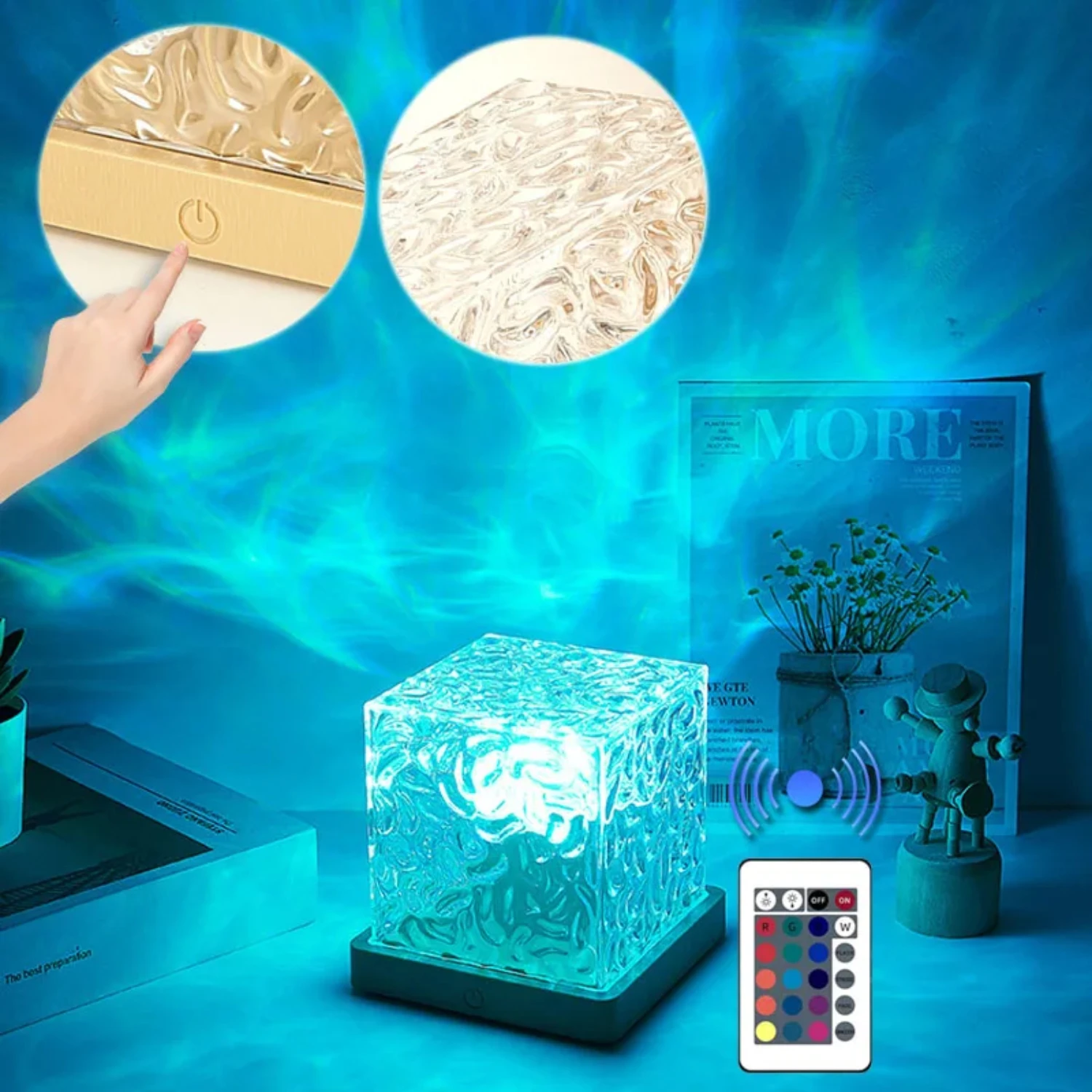 Доступны в ярких цветах 3/16 это уникальная лампа Dynamic Flame Crystal Lamp проектор с