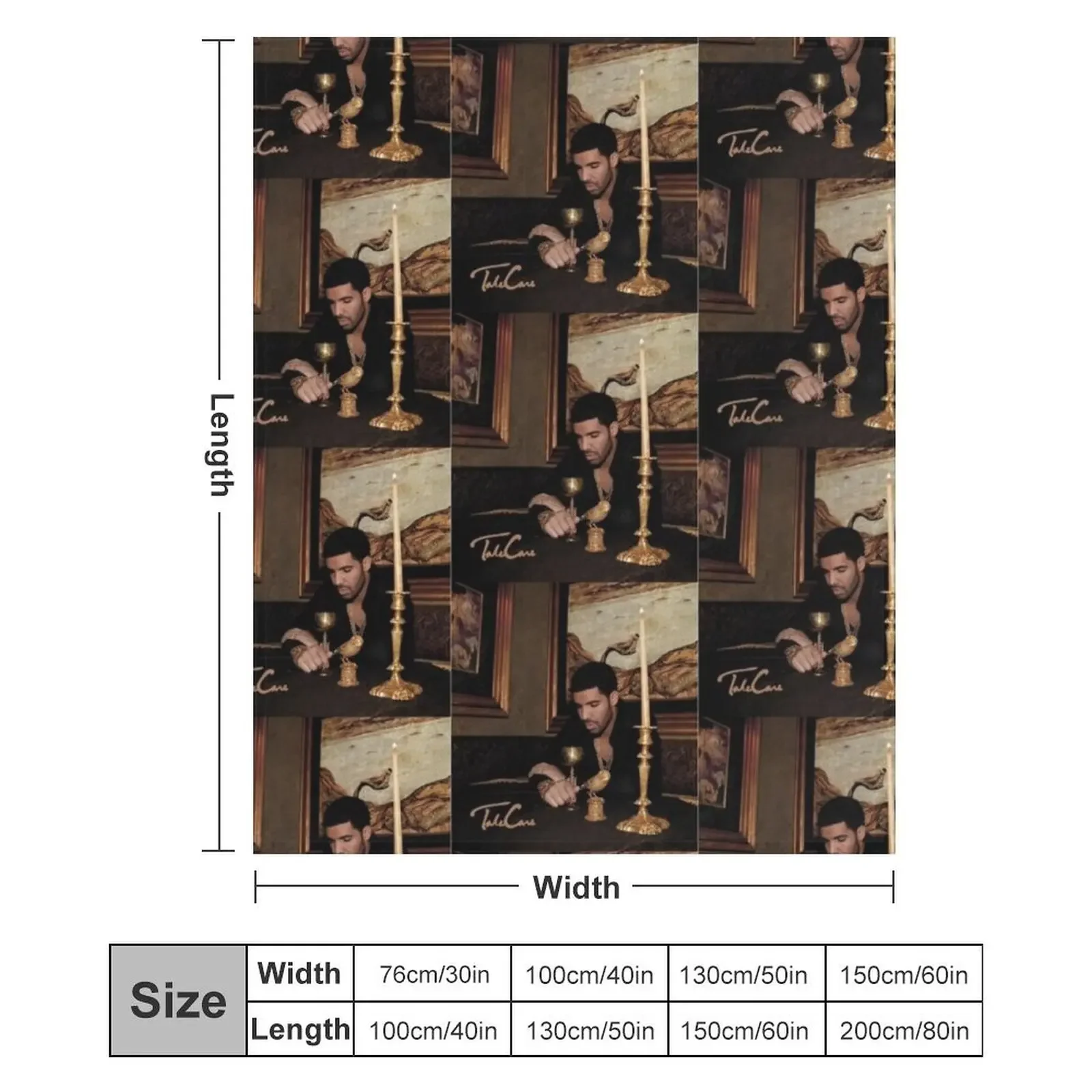 Одеяло Drake Take Care мягкие плюшевые фланелевые одеяла в клетку