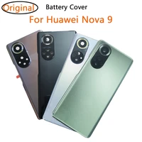 original new for huawei nova 9 battery cover back glass case with camera lens rear door housing replacement