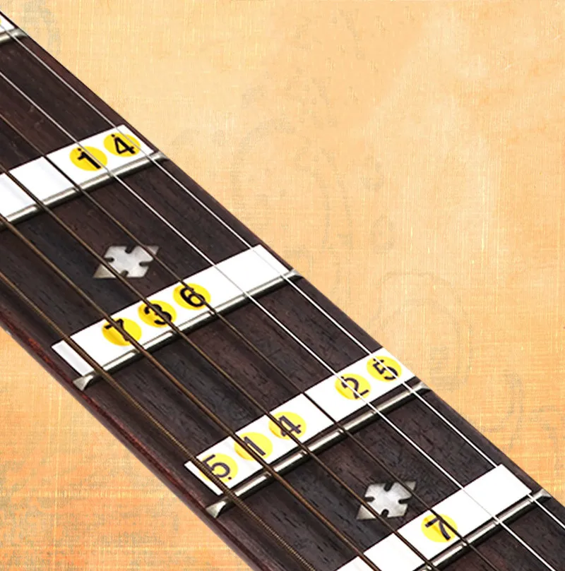 Подставка для гитары наклейки с этикетками акустической и электрогитары