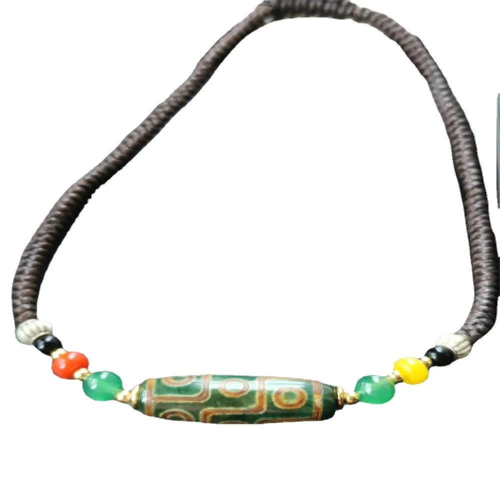 Богемное винтажное ожерелье ручной работы из бисера с натуральным агатом и