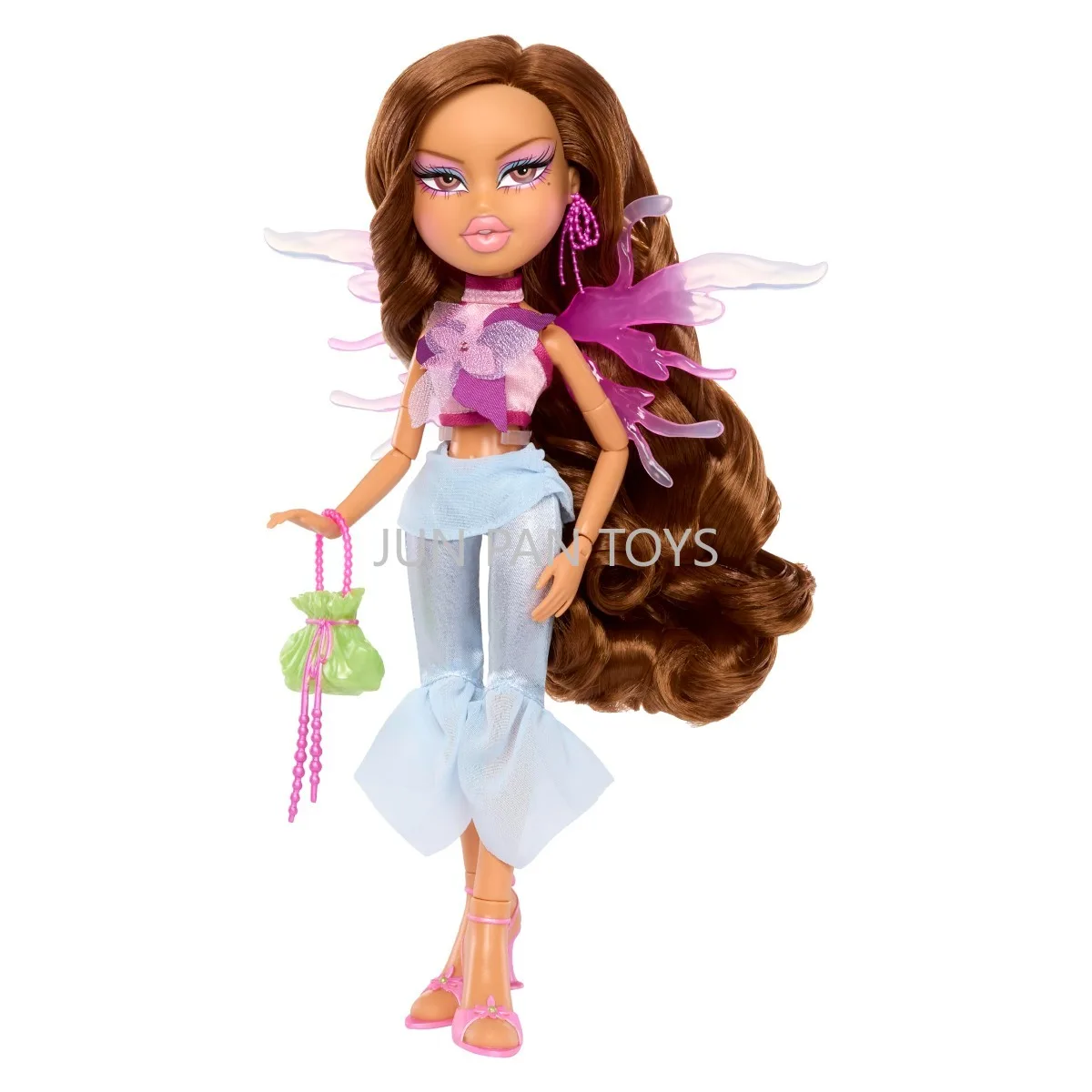 Фото MGA Bratz модная Коллекционная кукла Pixiez Yasmin Cloe с фэнтезийными крыльями, аксессуары для красоты, экшн-фигурка, платье для девочек, игрушка в подарок №5