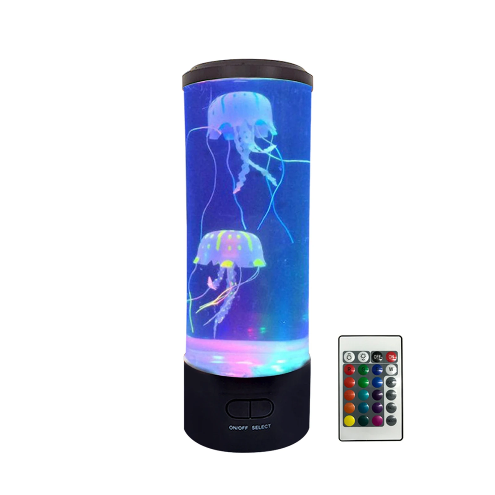 

Simulated Color Changing Bedside Atmosphere Lamp Office Bedroom LED Night Light Hypnotic Jellyfish Home Decor USB Charging