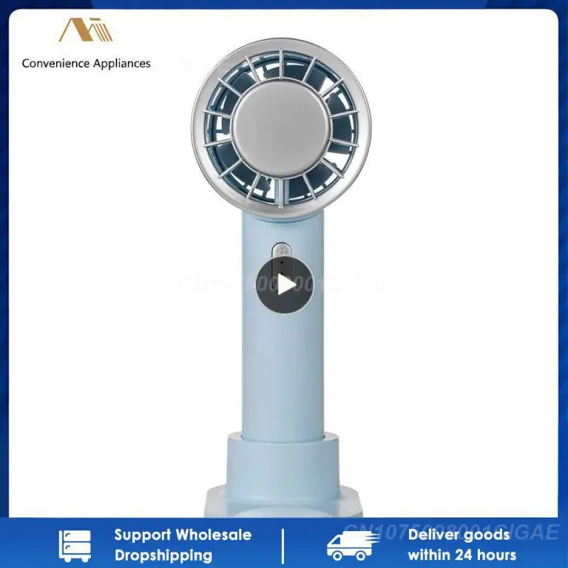 

Cold Compress Simple Portable Chargeable Handheld Household Fan Practical Desktop Outdoor Comfortable Safety Electronic Mini