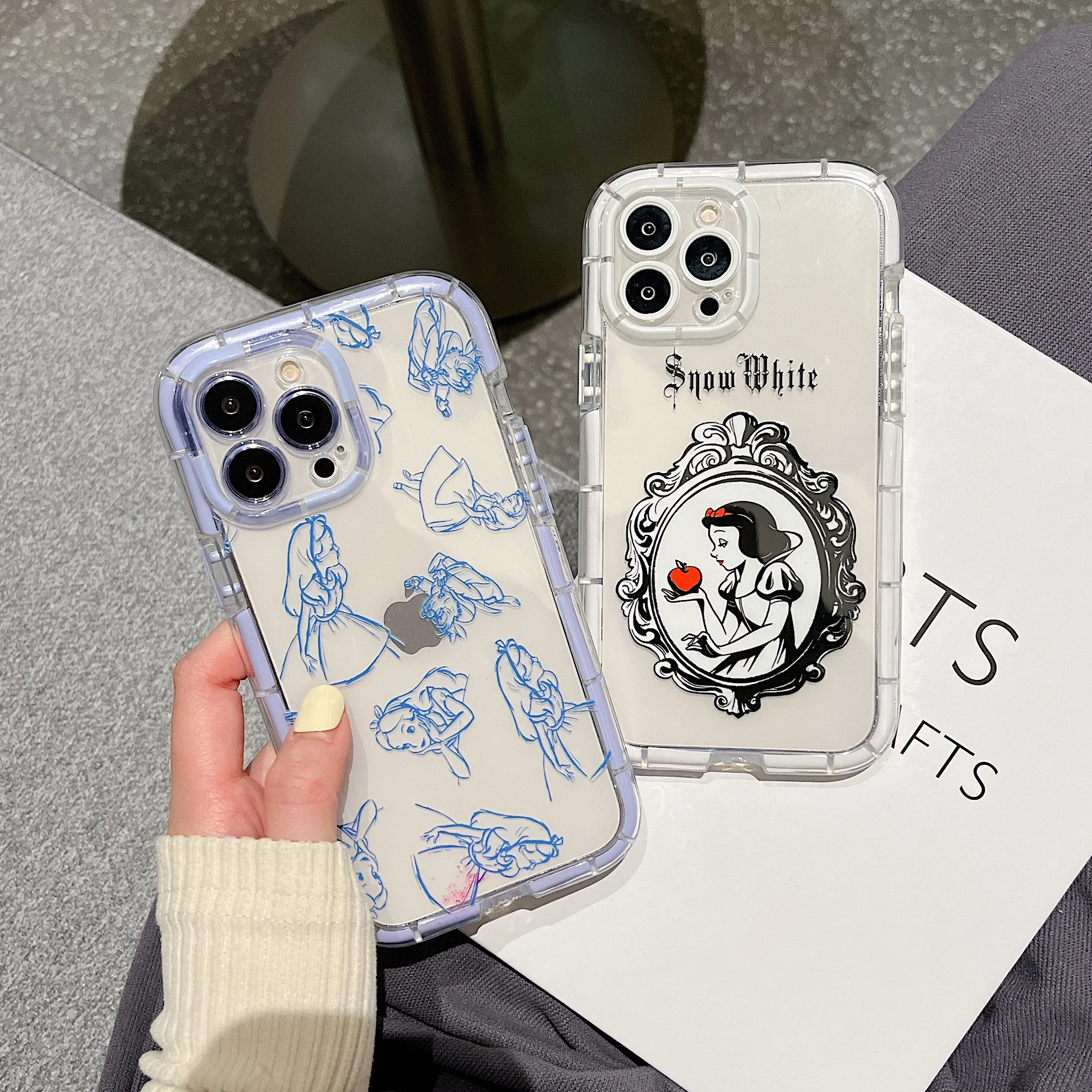 

Disney Snow White Fashion Phone Cases For iPhone 13 12 11 Pro Max XR XS MAX 8 X 7 SE 2020 Lady Girl Shockproof Soft TPU Shell