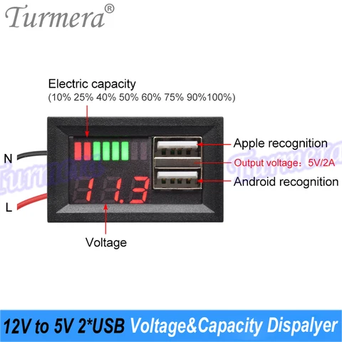 Коробка для хранения аккумуляторов мотоциклов Turmera 12 В 20 Ач на 35 Ач 3X10 18650 Держатель 3S 40A BMS 2XM6 сварной никель для замены свинцово-кислотный
