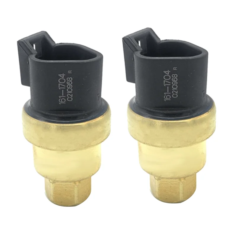 2Pcs 161-1704 Oil Pressure Sensors for Ccaterpillar Ccat E320B E325D E328D Fuel Rail Sensor Excavator Parts