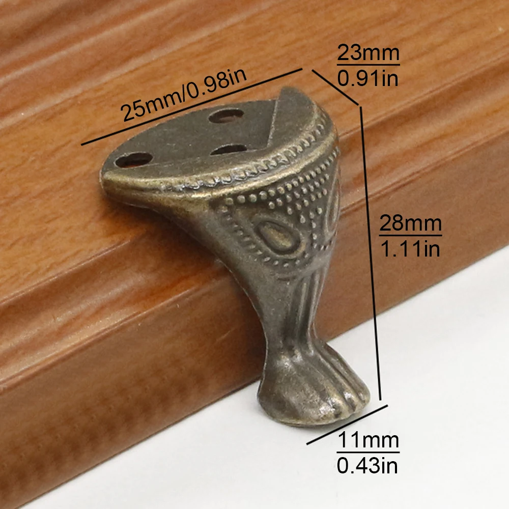 

1 шт. угловые ограждения диаметром отверстия 3 мм из цинкового сплава, антикварные угловые ограждения с изображением зверя для подарочной коробки/деревянной коробки