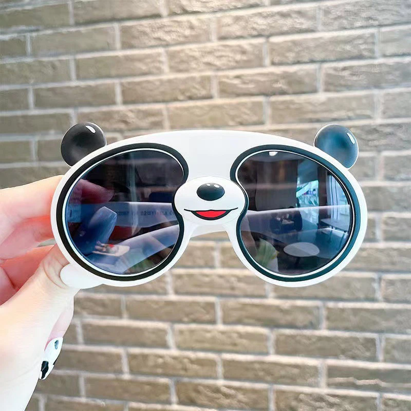 

Cartoon Panda Sunglasses Kids Glasses Cute Photo Props Sunglasses Boys Girls Face Decor Eyewear Outdoor UV400