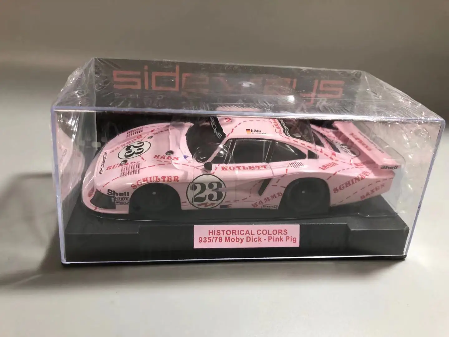 

Слот 1/32 911 розовая свинка 935 гоночный автомобиль Коллекционная модель спортивного автомобиля с орнаментом