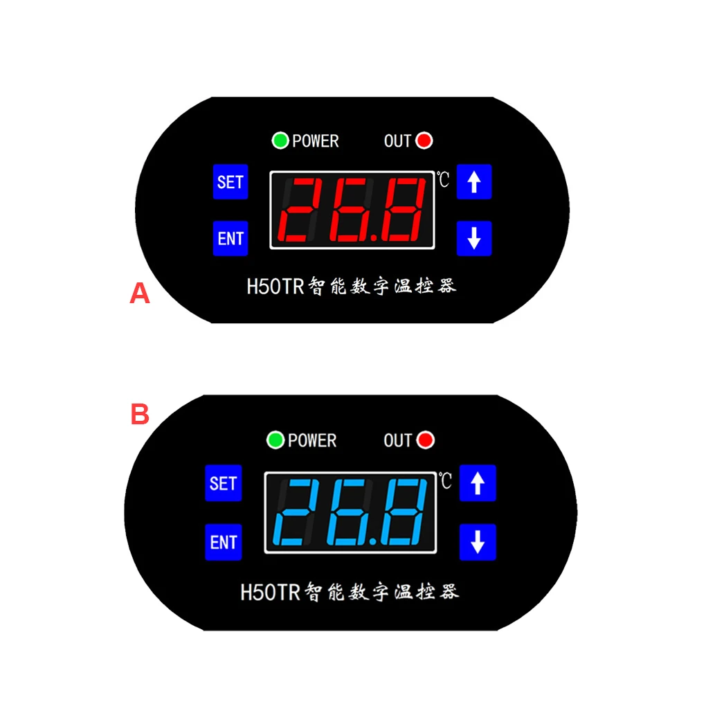 

Термостат 1 2 3 H50TR, цифровой контроллер температуры, блок управления-55 300 C, термостаты для дома, дисплей переключателя 0 1 Тип 3
