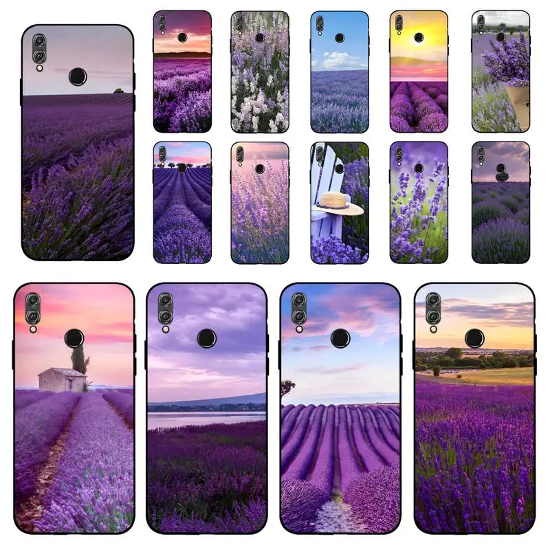 

Simple lavender Purple flowers Phone Case for Huawei Honor 10 i 8X C 5A 20 9 10 30 lite pro Voew 10 20 V30