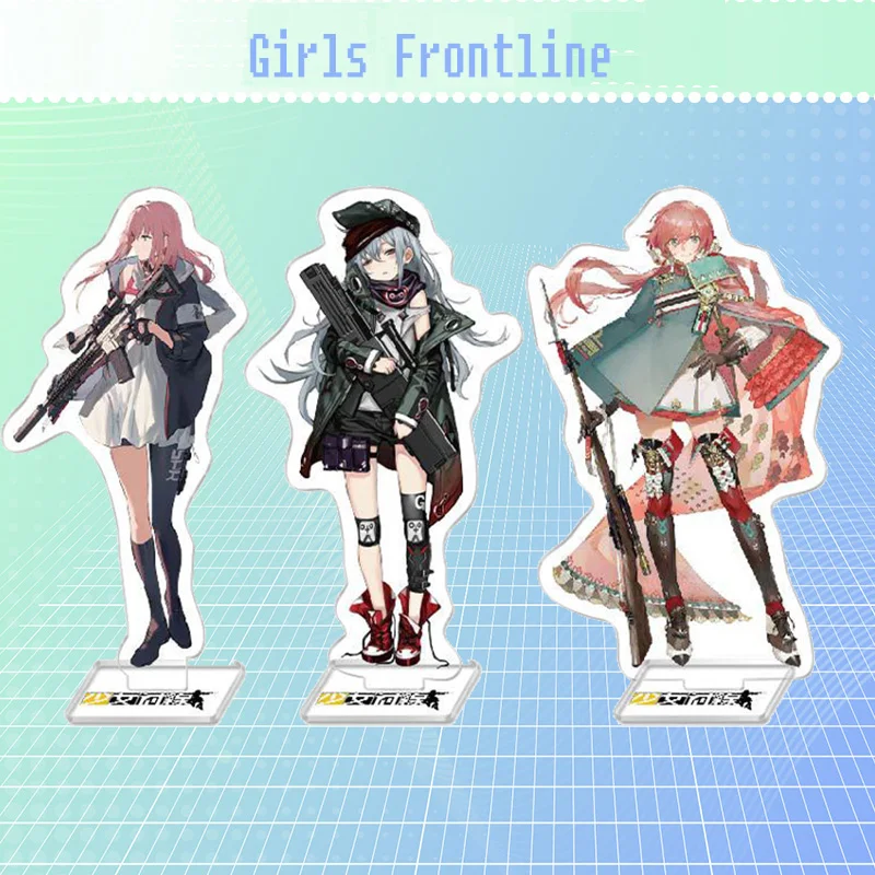 Anime Girls Frontline WA2000 Vector M60 M1919A4G41ppk9A-91OTS-21 Acrylic Stand Figure Display Model Table Toy Cosplay Xmas Gifts