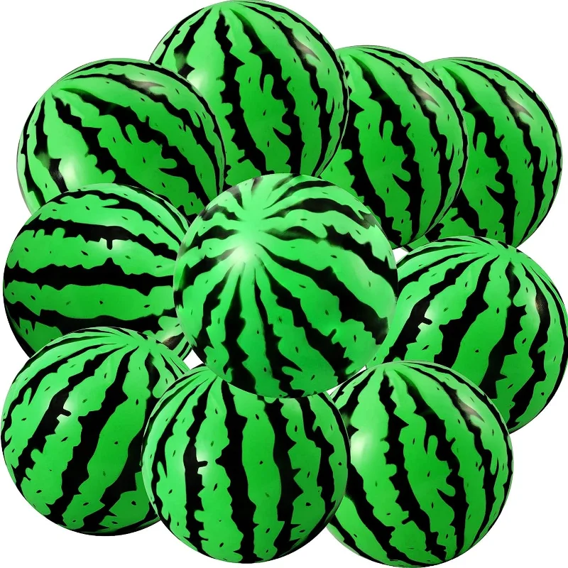 Watermelon Stress Balls Bulk Mini Foam Balls Stress Relieve Fidget Watermelon Sensory Toy with Drawstring Bags for Children Adul