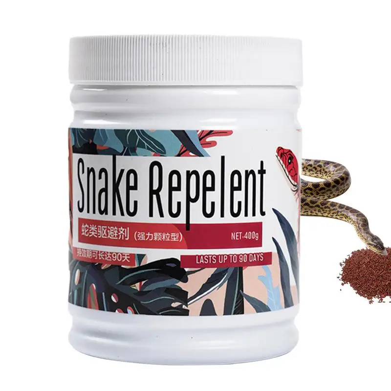 Фото Отпугиватель змей для двора, мощный отпугиватель змей, отпугиватель змей для двора, 400 г, инструмент для отпугивания порошка реальности для домашних ферм №1