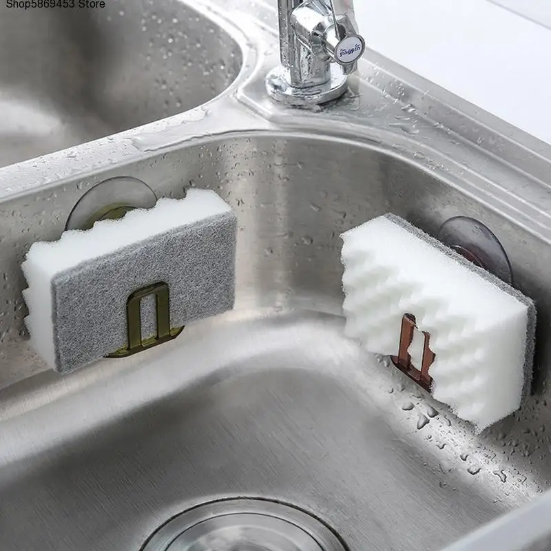

Free Shipping High Quality ABS PVC Suction Cup Sink Drain Rack Sponge Storage Holder Kitchen Sink Soap Rack Drain Rack