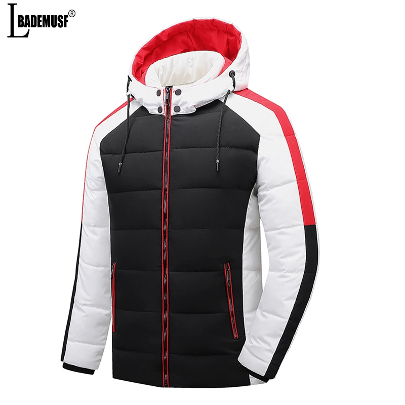 

Autumn Winter New Outdoor Jet Ski Premium Snow Warm Parka Jacket Coat Parka Men Casual Hooded Waterproof Thick Fleece Parka Men
