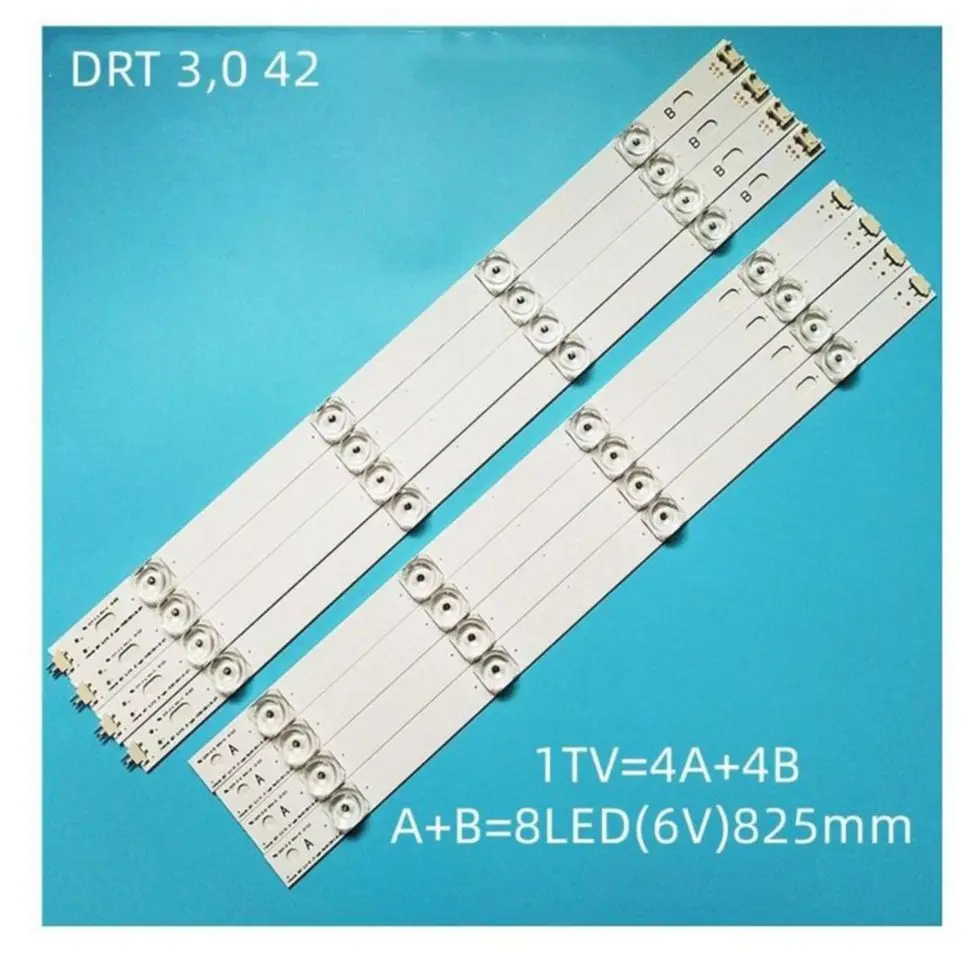 

New Kit 8pcs LED strip Replacement for LG LC420DUE 42LF652 42LB5500 INNOTEK DRT 3.0 42 inch A B 6916L-1710A 6916L-1709A