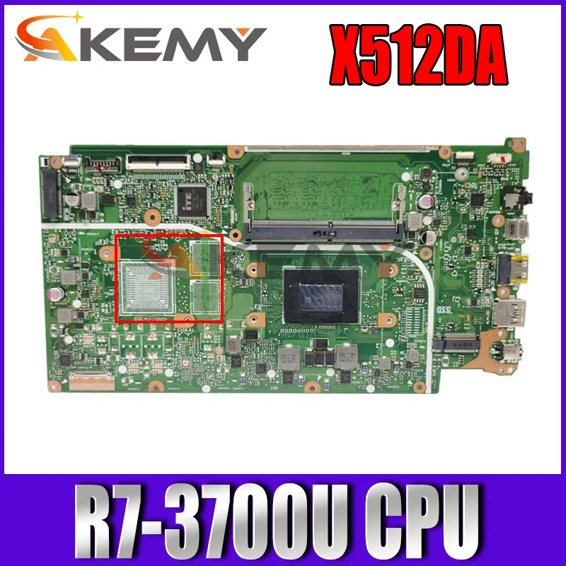 

Motherboards X512D Laptop motherboard for ASUS X512DA X512DK X712DA F512D F512DA 100% TEST original mainboard R7-3700U CPU
