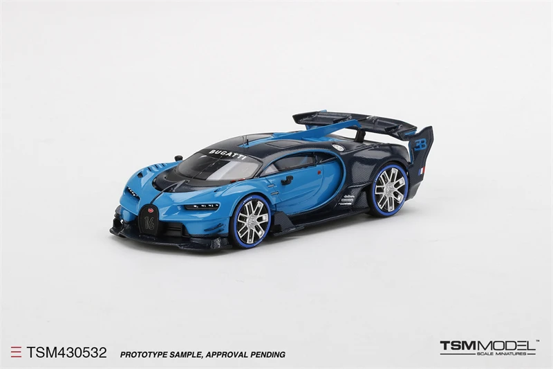 

TSM 1:43 Bugatti Vision Gran Turismo Light Blue Resin Model Car