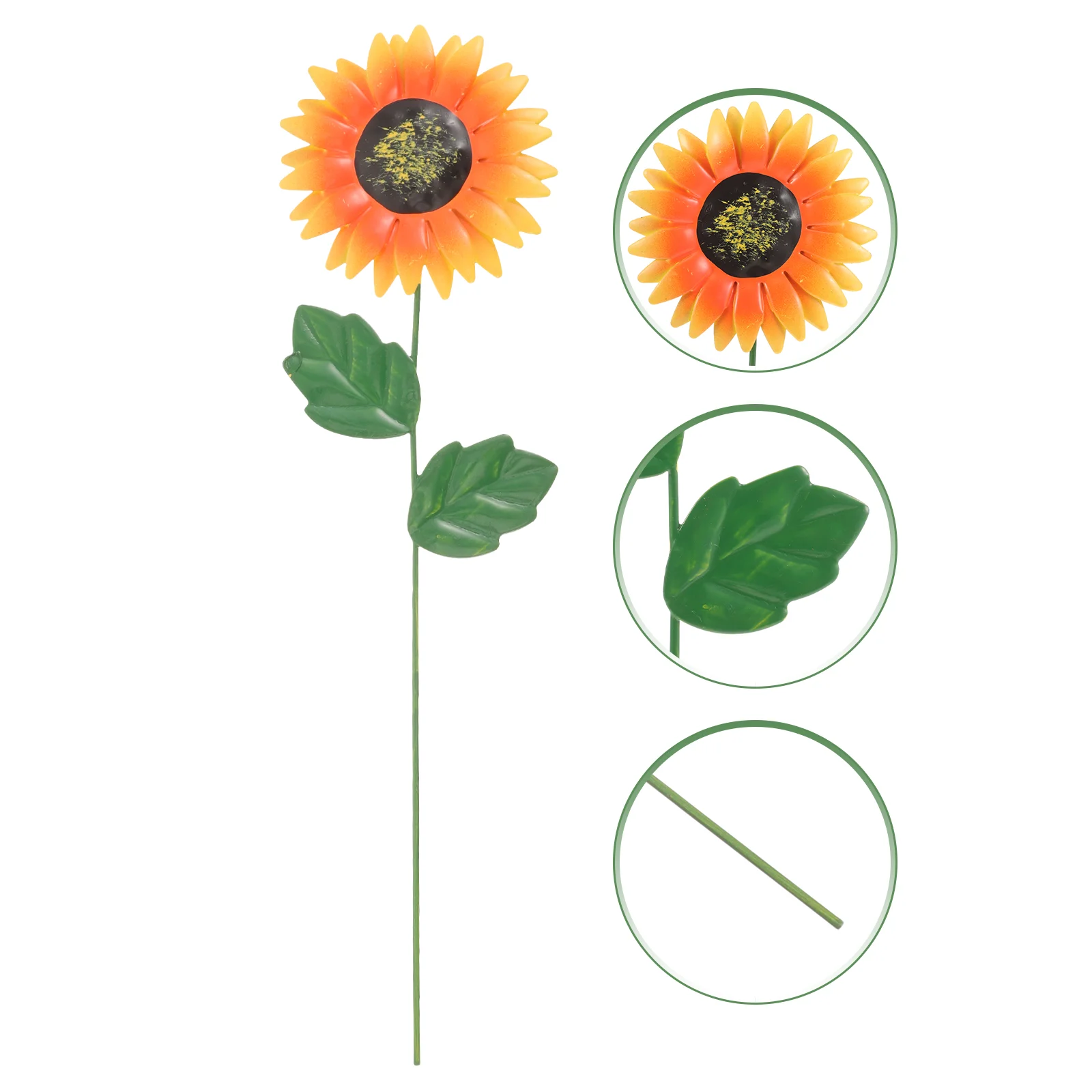 

Floral Decor Sunflower Garden Stake Metal Flowers Household Decorations The Patio Iron Stakes