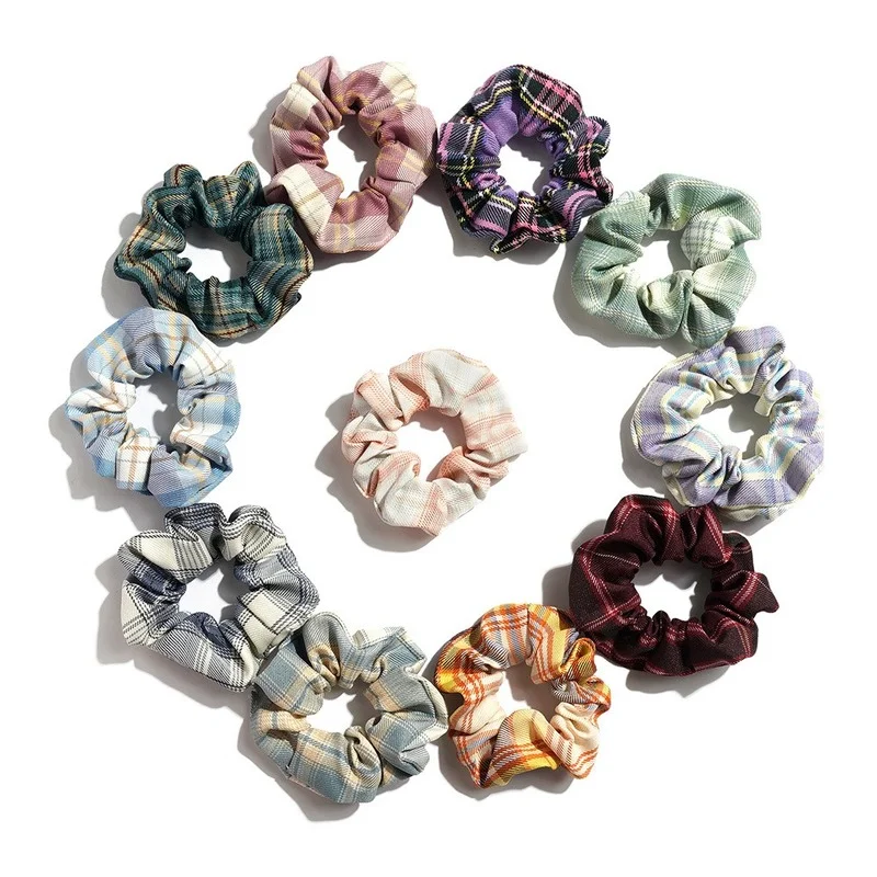 

Large Intestine Hair Ropes Scrunchie Lattice Resilience Hair Bands for Women Girls Ponytail Holder Ties Head Band Accessories