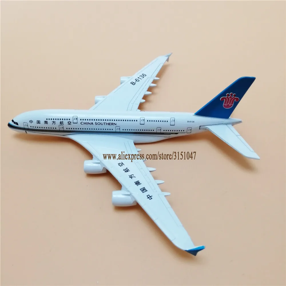 16cm Alloy Metal Air China Southern Airlines Plane Model Airbus 380 A380 Airways Airplane Aircraft Mode | Дом и сад