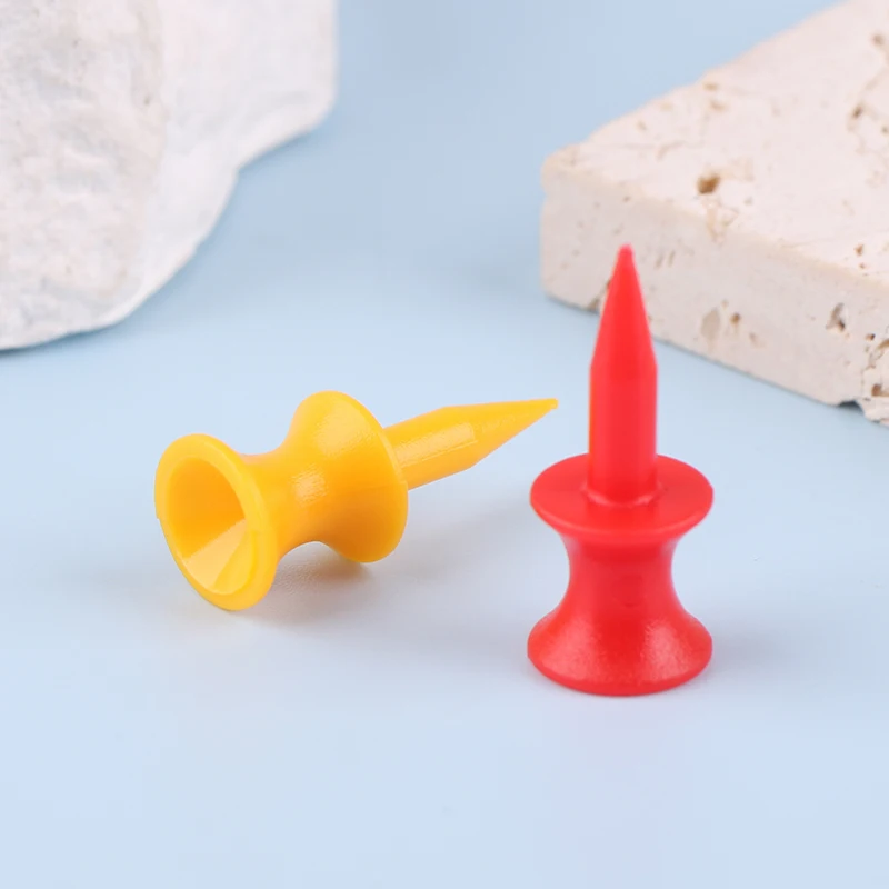 50 шт./лот 31 мм футболки для гольфа из полиэтилена красочные водителей утюги