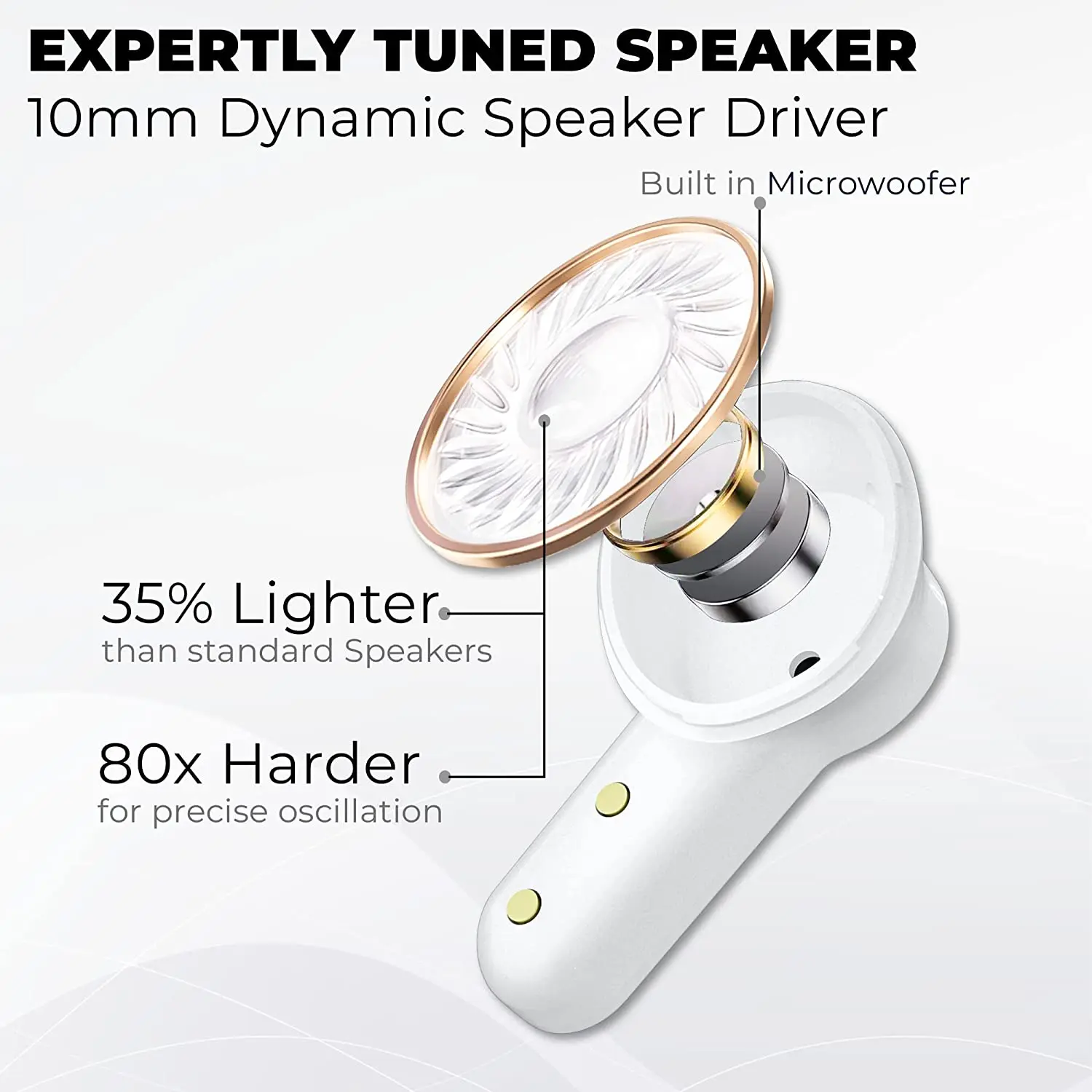 Настоящие беспроводные наушники Bluetooth 5 3 HD вызов 4-mics ENC с шумоподавлением игровые