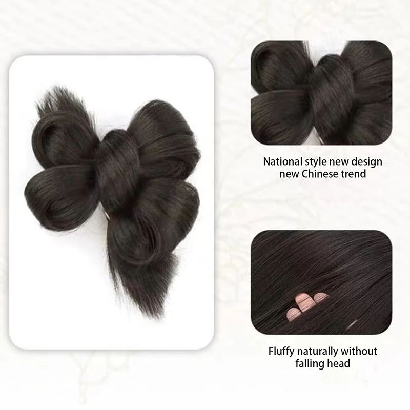 Синтетический парик в китайском стиле с круглой головкой маруки для невесты