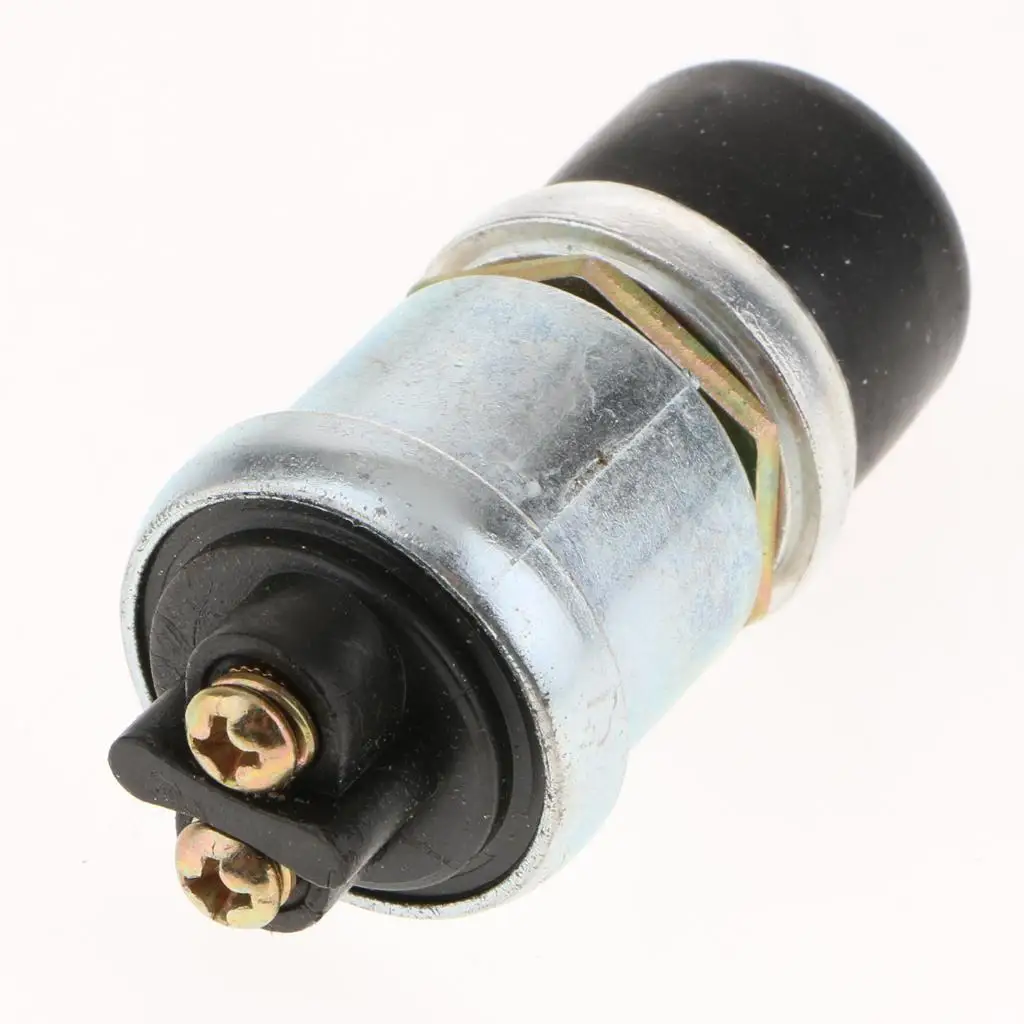 16-миллиметровый Мгновенный кнопочный переключатель зеленый Круглый 2-контактный