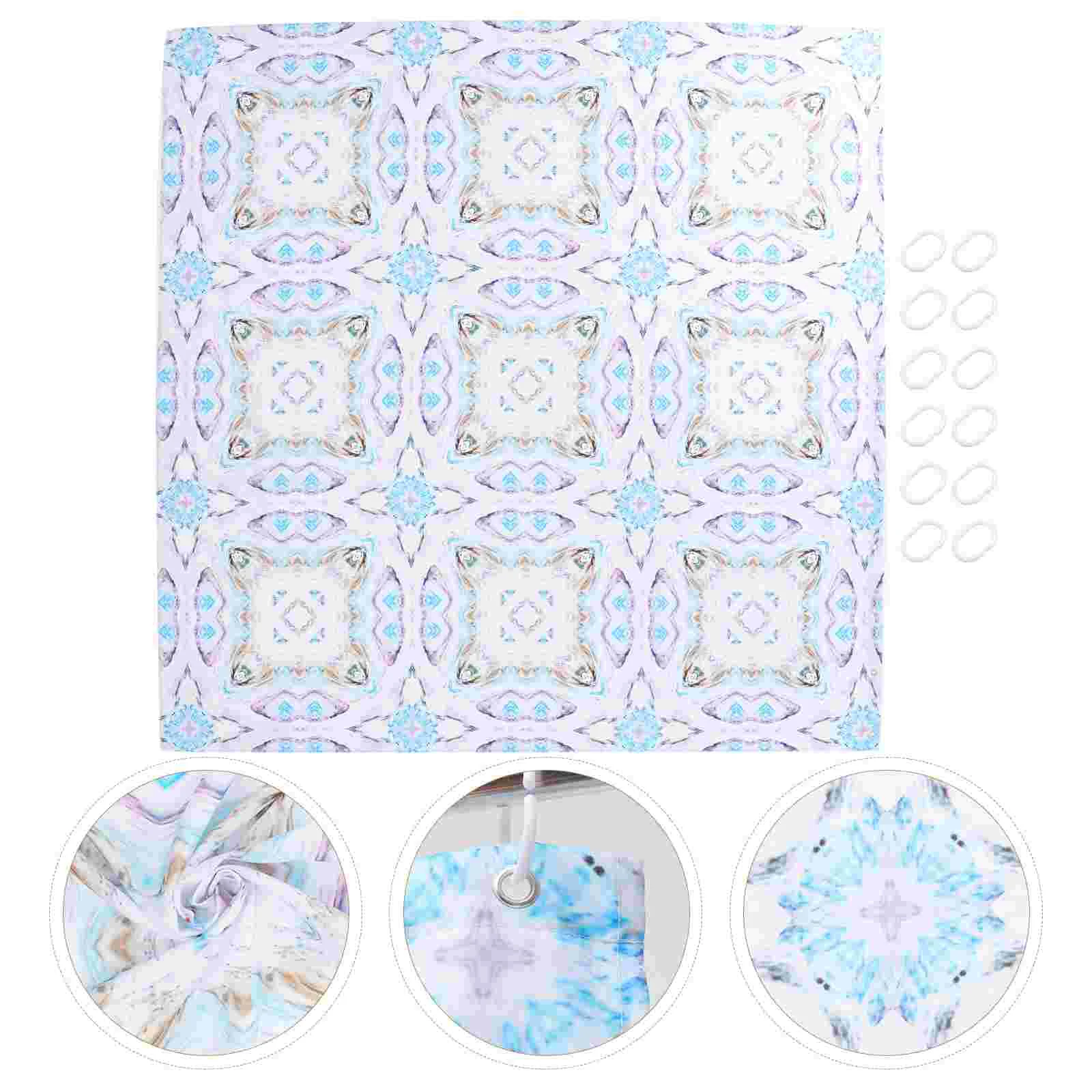 

Shower Curtain Curtains Bathroombath Polyesterwaterproof Extra Window Bohemian Hanging Water Resistant Decorhook Decoration