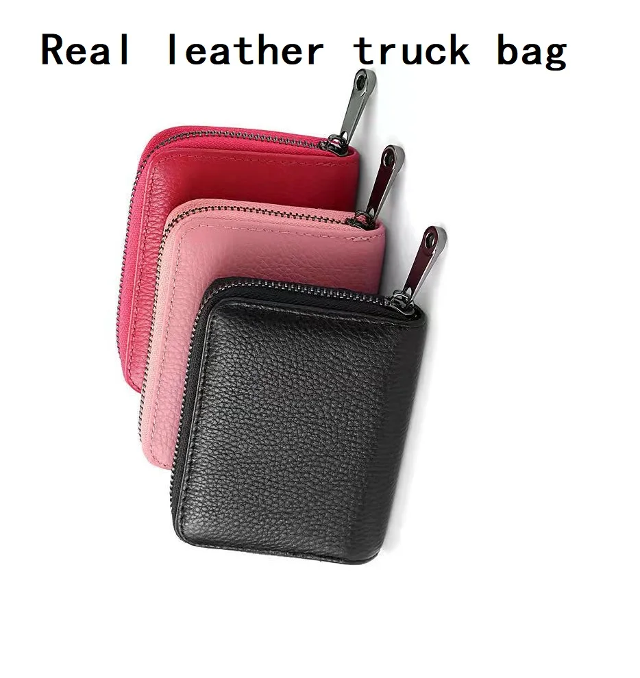 

Real leather card bag male anti-degaussing multi-card position ultra-thin document card bag female anti-theft card bag