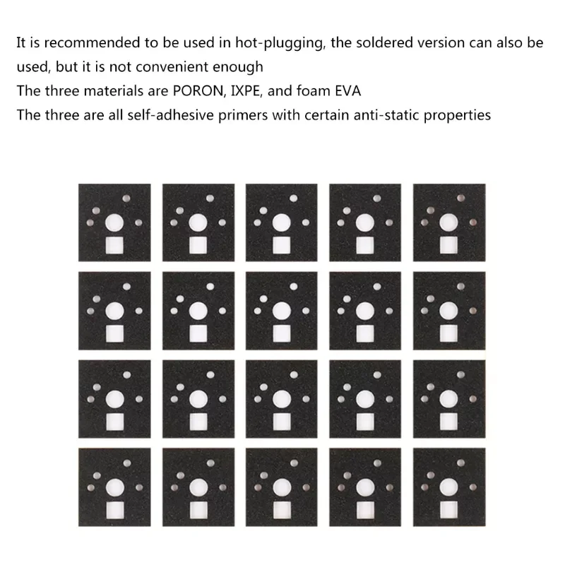 

Механическая подкладка вала клавиатуры, Горячая вилка, фотопленка, материал EVA PE, регулировка больших клавиш 120