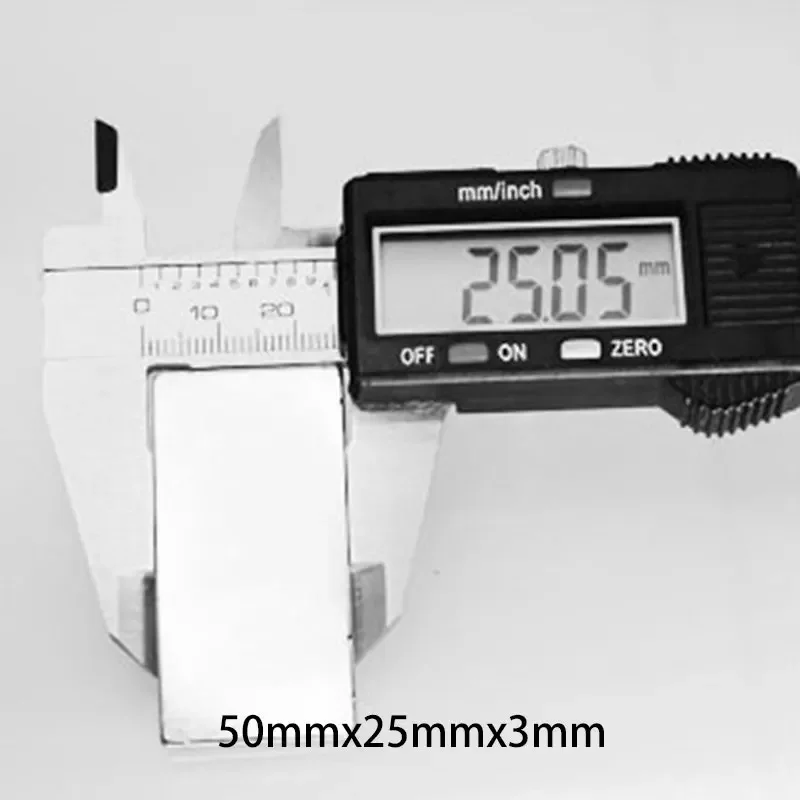 1/2/5 шт. неодимовые магниты NdFeB N35 50x25x3 мм