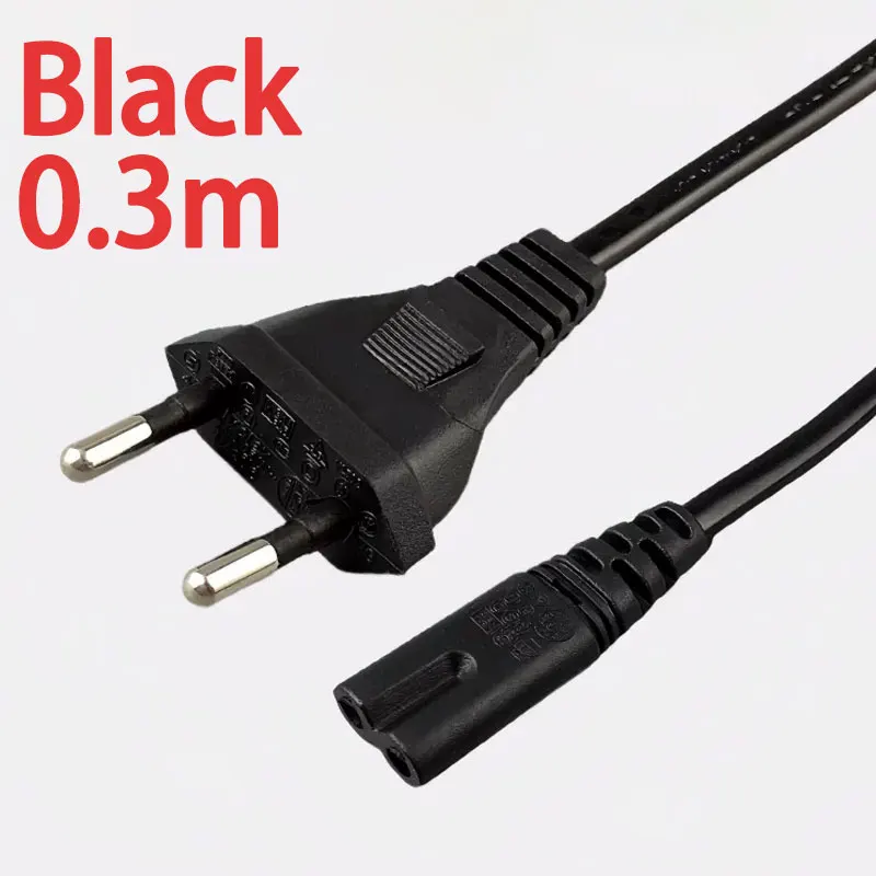 

Шнур питания JCD IEC 320 C7 черный/белый 30см 2.5А 250В