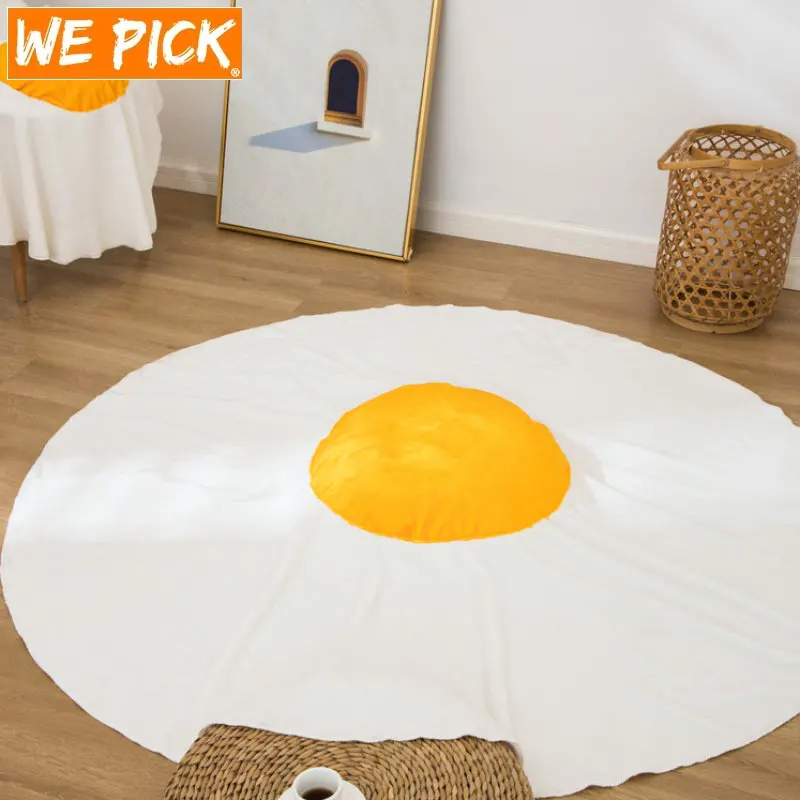 

WePick NO.36 Funny Fried Egg Blanket Flannel Throw Blanket Kids Adult Office Nap Travel Airplane Blankets Bedspread Bed Cover