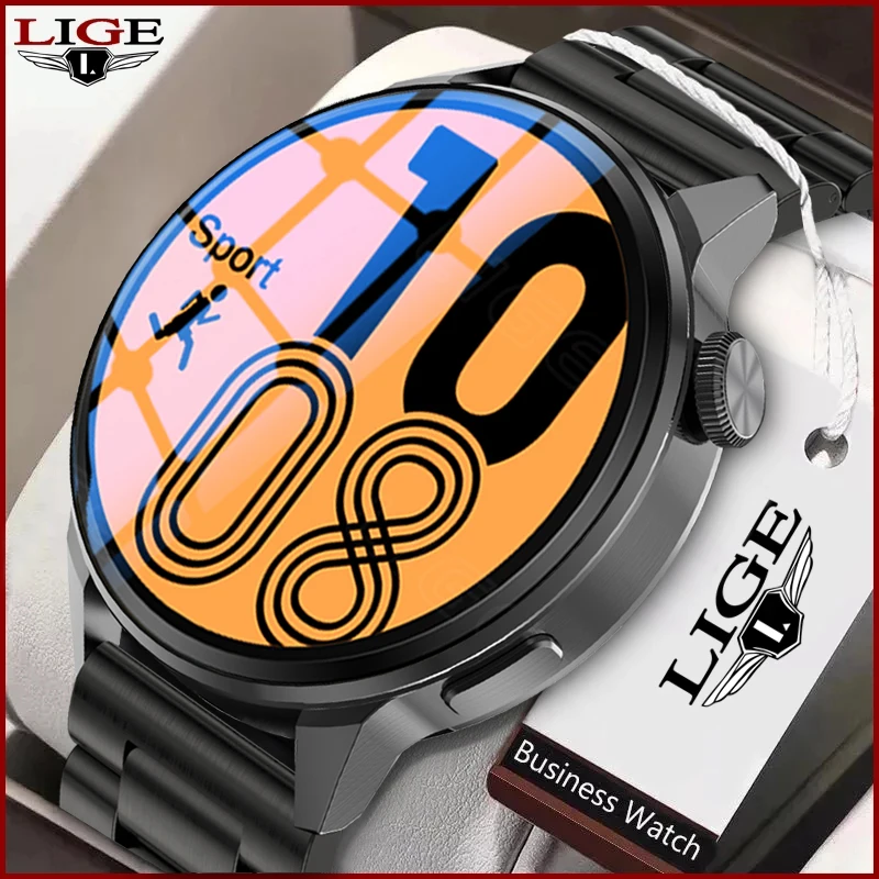 

LIGE 2022 New NFC Smart Watches Men ECG PPG Bluetooth Call GPS Movement Track Wireless Charging Sport IP68 Waterproof Smartwatch