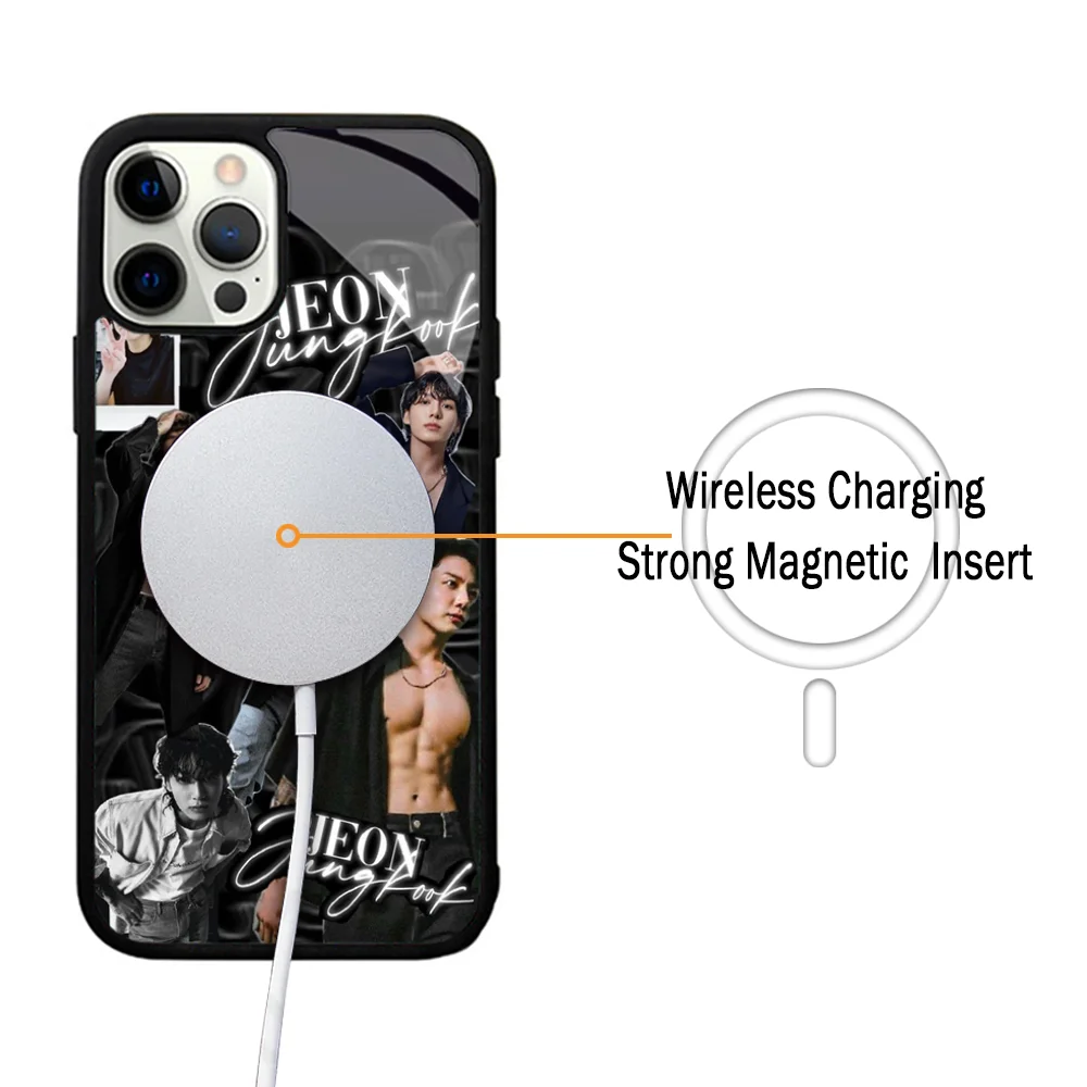 Чехол J-Jungkook J-Jeon для телефона IPhone 11 12 13 14 15 Plus Pro Max зеркальный акриловый чехол