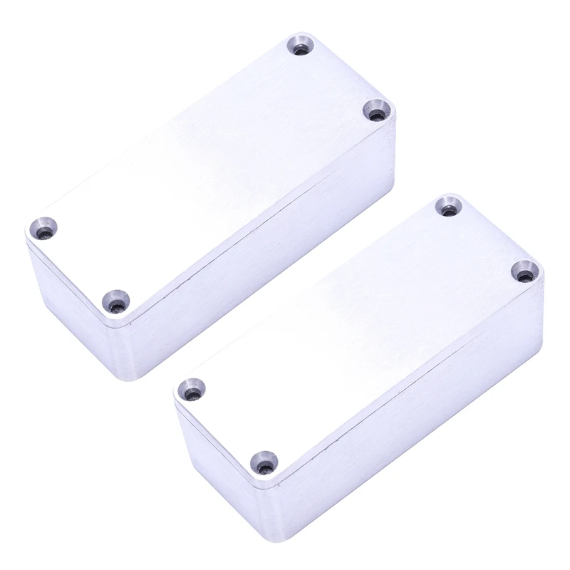 

2 Pcs Aluminum Stomp Box Effects 1590A Style Pedal Enclosure for Guitar