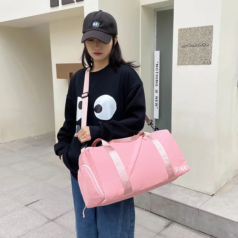 Large Capacity Travel Bag Female Trend Cross-Slung Cylinder Bag Fashion Korean Version Portable Shoulder Cross-Body Bag M605