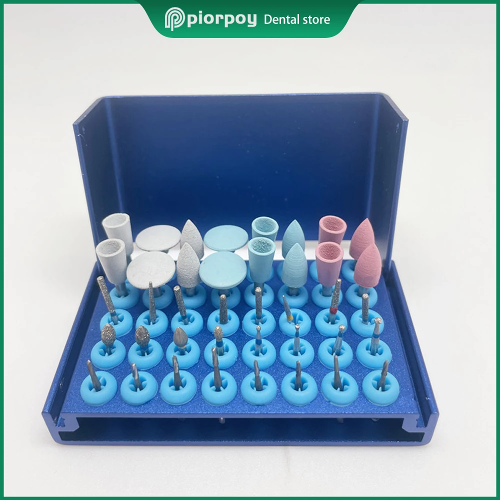 

PIORPOY 40 Holes Dental Disinfection Box Dentistry Bur Holder Stand Block Endo Files Organizers Odontologia Autoclave Sterilizer