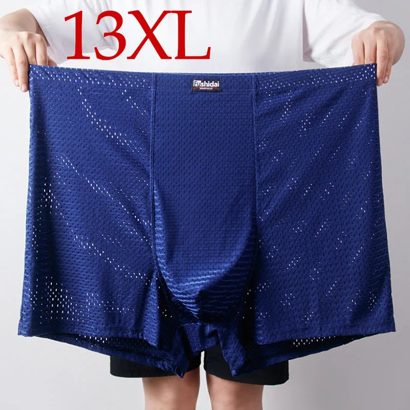 13XL Ice Silk 4PCS Men Underwear Man Underwear Sexy Boxer Shorts Men Boxer Men Panties Boxers for Men Boxer New Homme Man Boxer