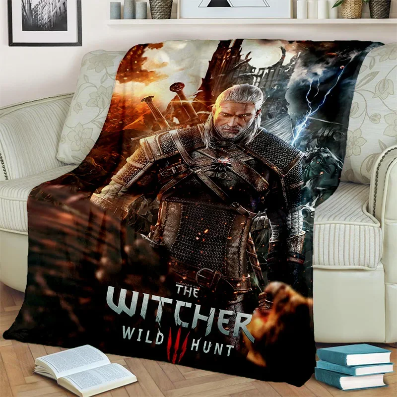 3D игровое одеяло W-Witcher мягкое для дома спальни кровати дивана пикника