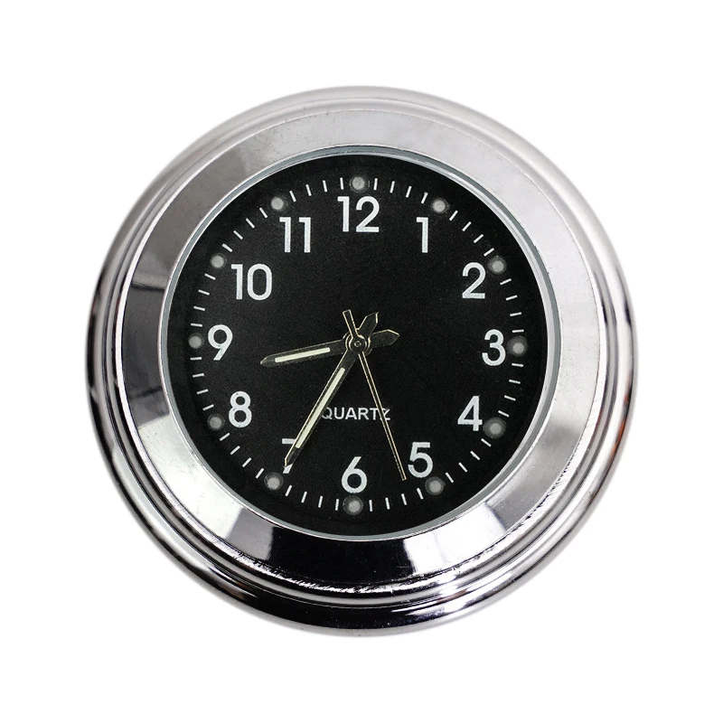 

Часы с креплением на руль скутера, водонепроницаемые светящиеся часы для велосипеда, мотоцикла, велосипеда, электрического скутера, черные