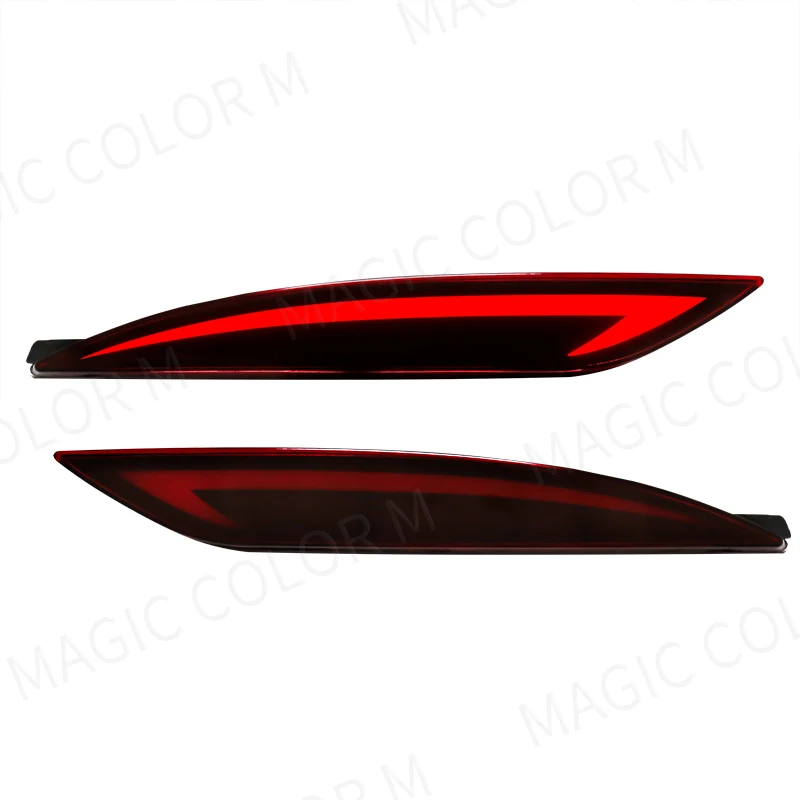 

Hyundai Sonata 8 Светодиодные Фонари Заднего Бампера В Сборе 2010-2014 Встроенные Стоп-сигналы Поворота Черный ABS 3 Функции ...